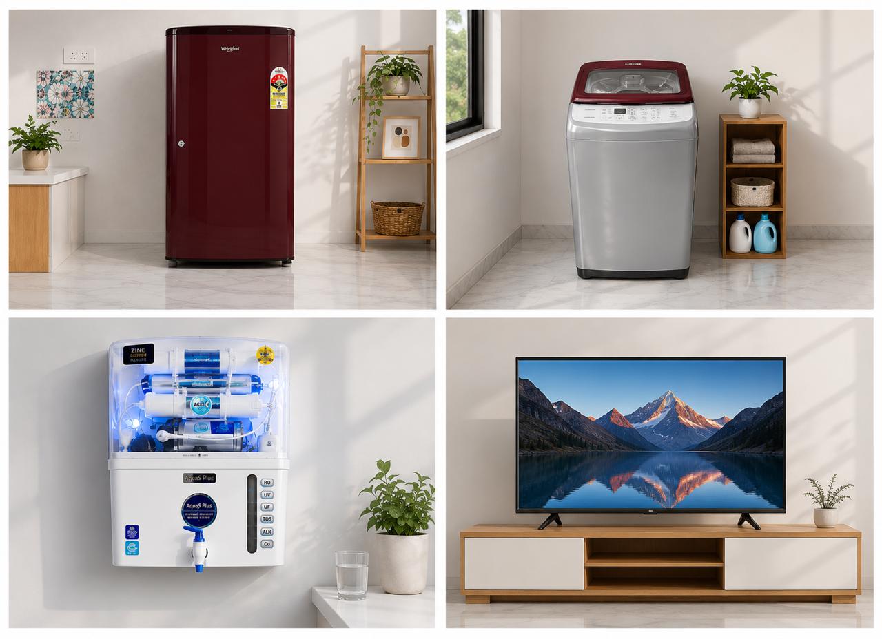 Washing Machine-Refrigerator-TV-Water Purifier Combo