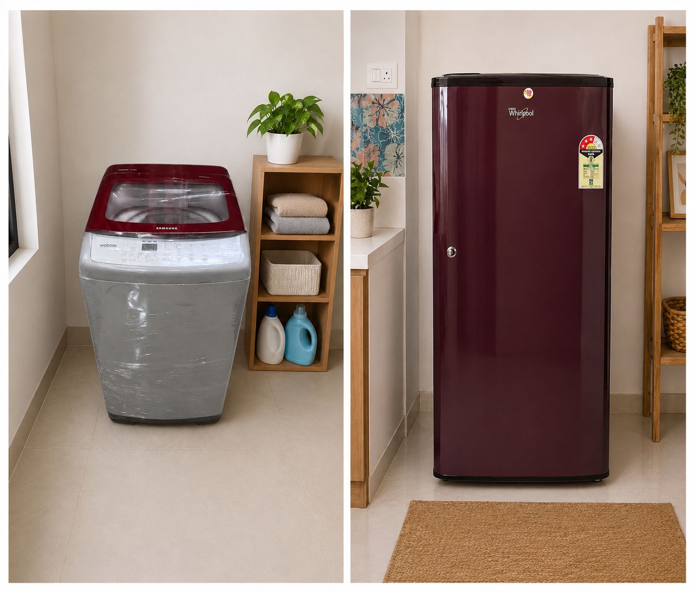 Refrigerator-Washing Machine Combo