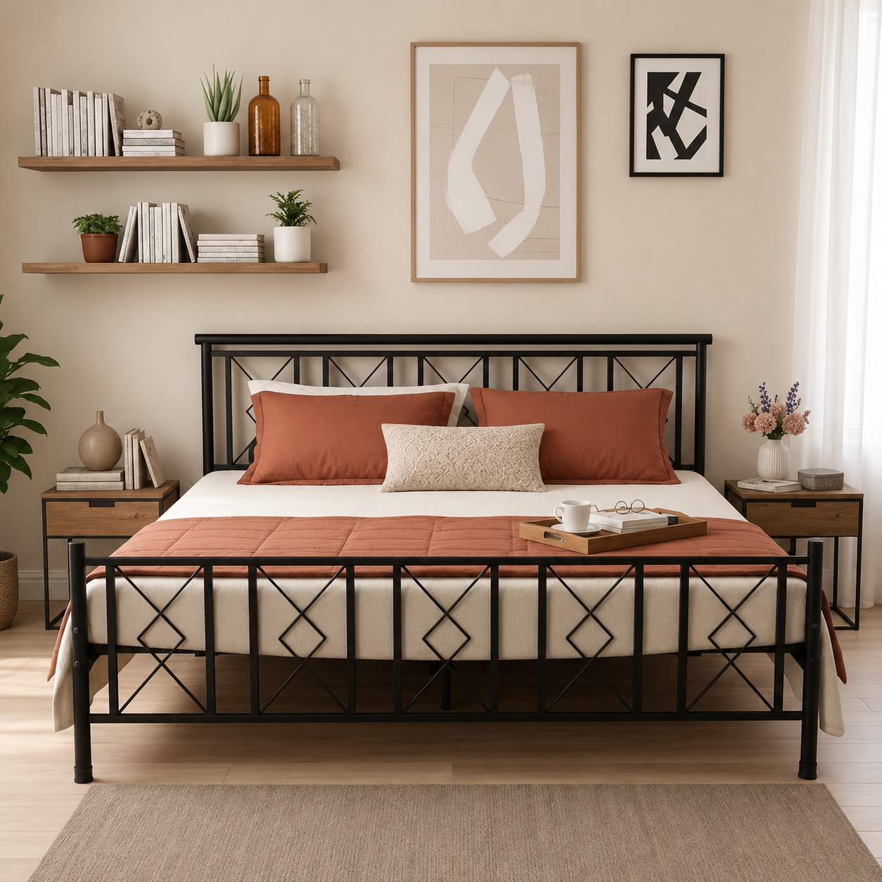 King Metal Bed