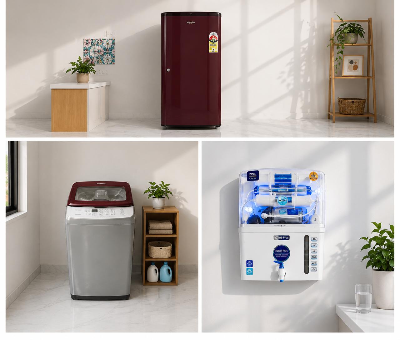Refrigerator-Washing Machine-Purifier Combo