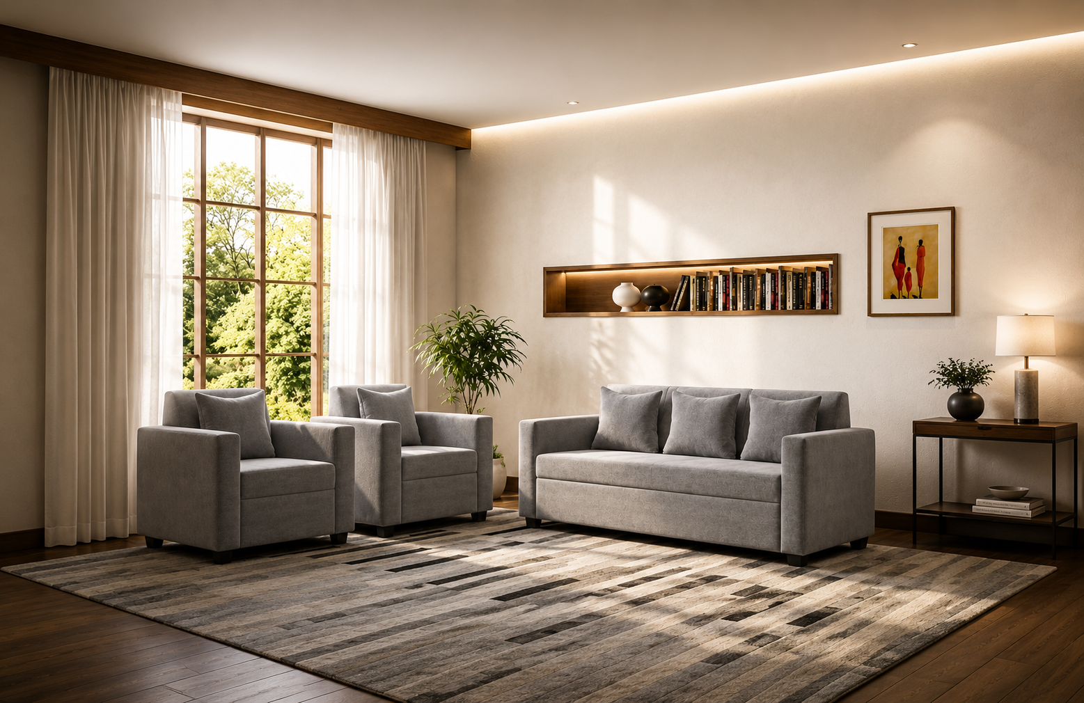 5 Seater Box Sofa